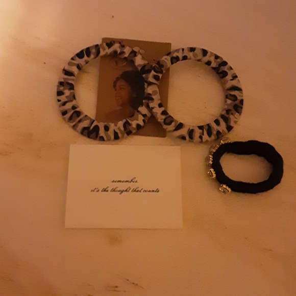 Leopard Earrings Ana Beauty New York w/hair band - Picture 1 of 2